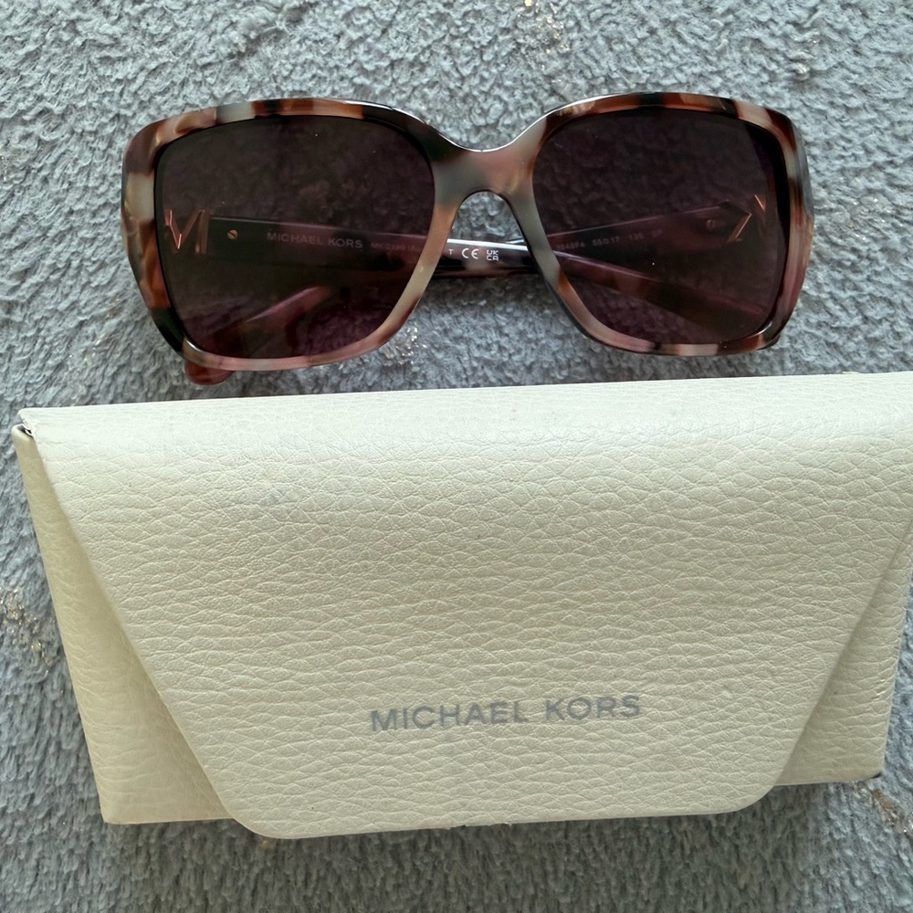 Michael Kors Women's Tortoiseshell Sunglasses with Brown Gradient Lenses